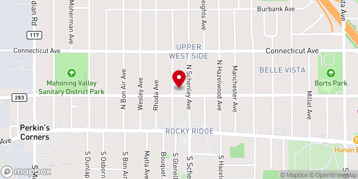 Map showing location of Saint Brendan Catholic Church