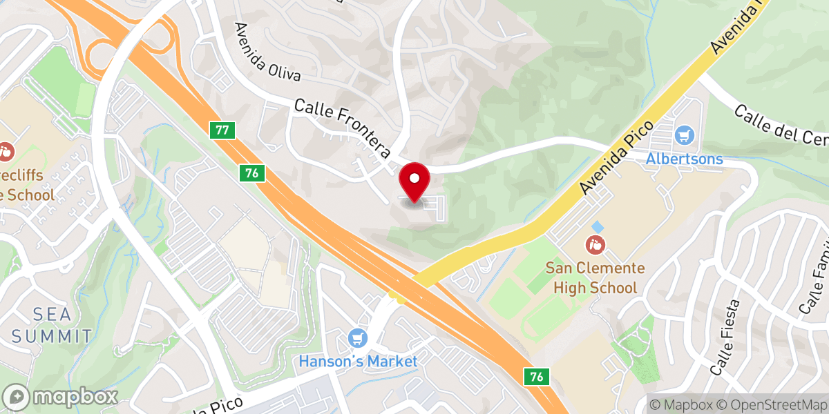 Map showing location of St Andrew's By the Sea UMC