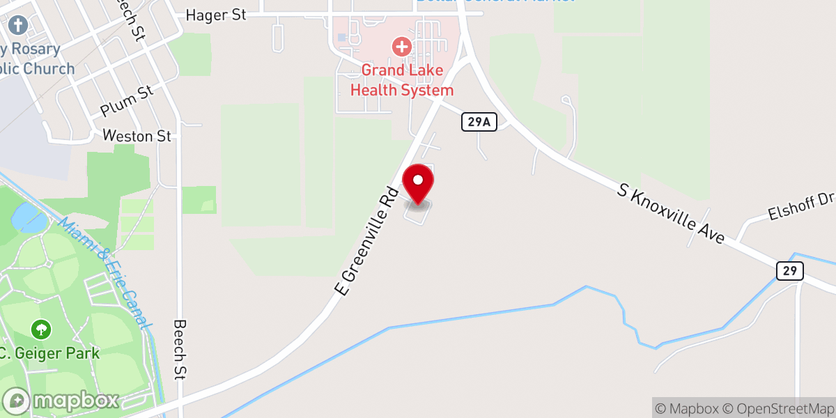 Map showing location of New Community Church