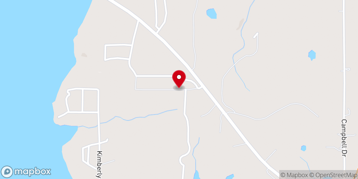 Map showing location of Calvary Candles