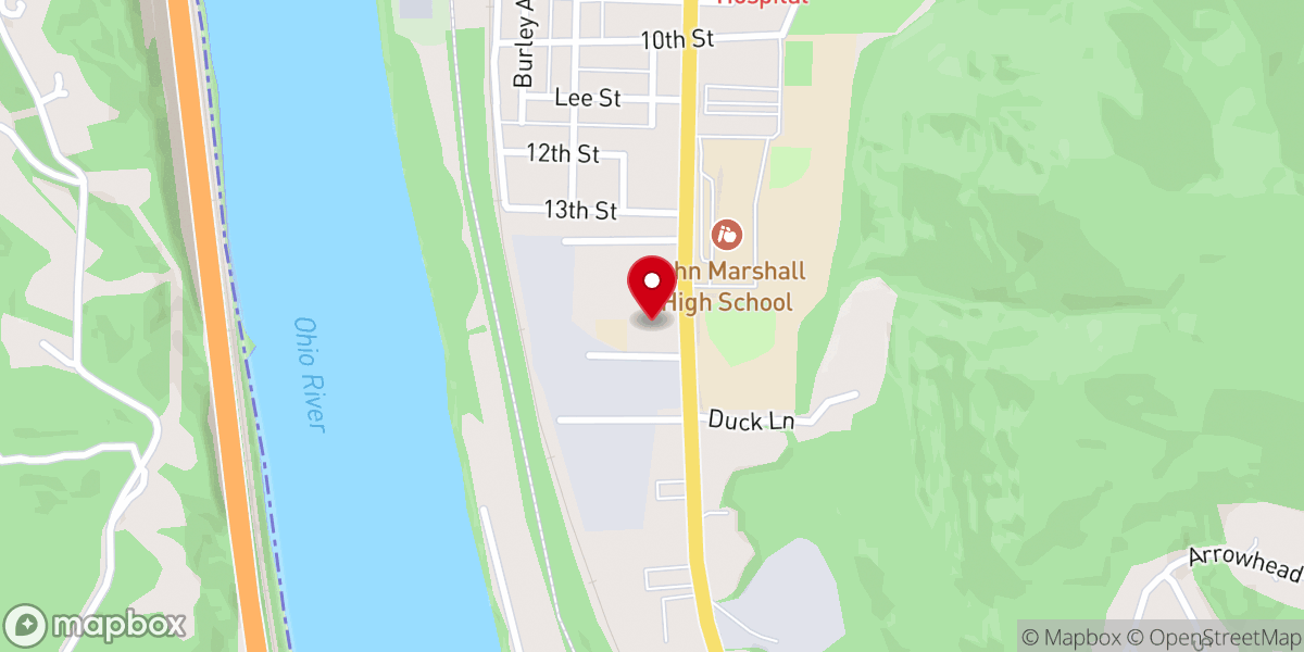 Map showing location of Praise Fellowship Church
