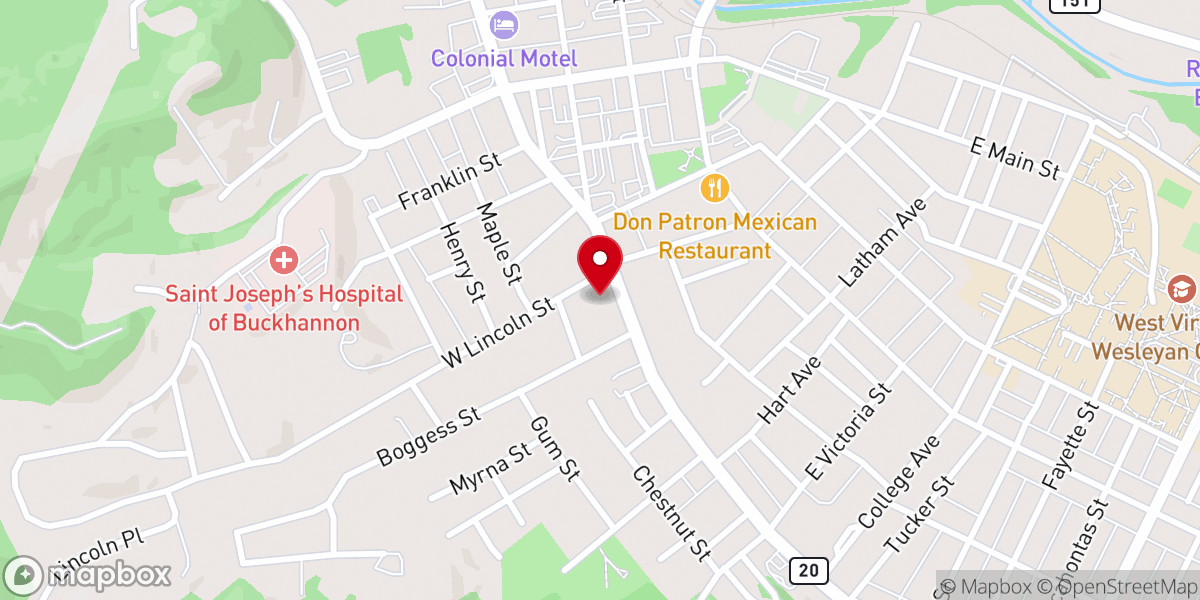 Map showing location of Episcopal Church of the Transfiguration