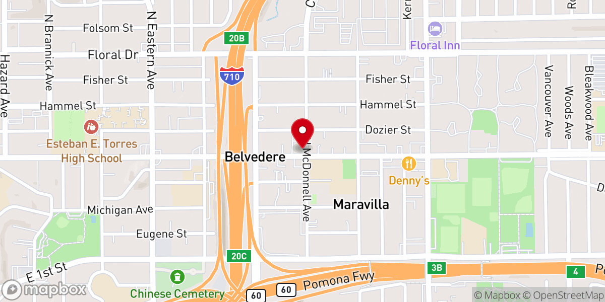 Map showing location of Our Lady of Solitude Parish