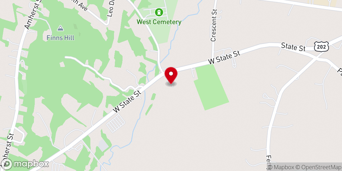 Map showing location of The Meadows of First Presbyterian, Serving the Pioneer Valley