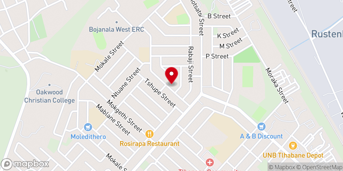 Map showing location of ELCSA WD Centre