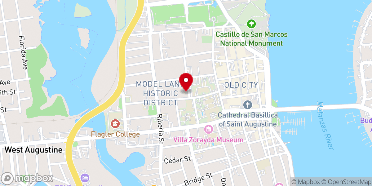 Map showing location of Memorial Presbyterian Church