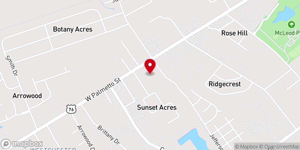 Map showing location of Refuge Church of the Nazarene