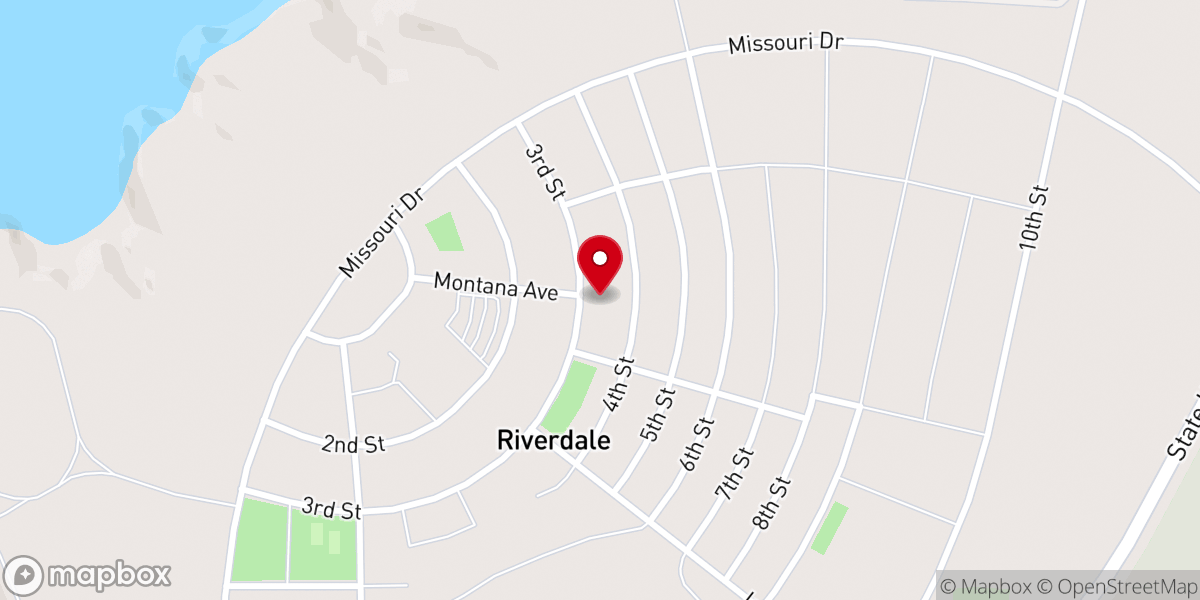 Map showing location of St Paul's American Lutheran Church