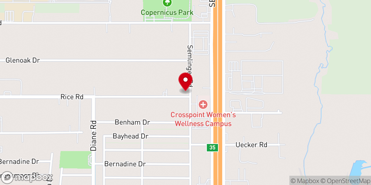 Map showing location of True Vine Church
