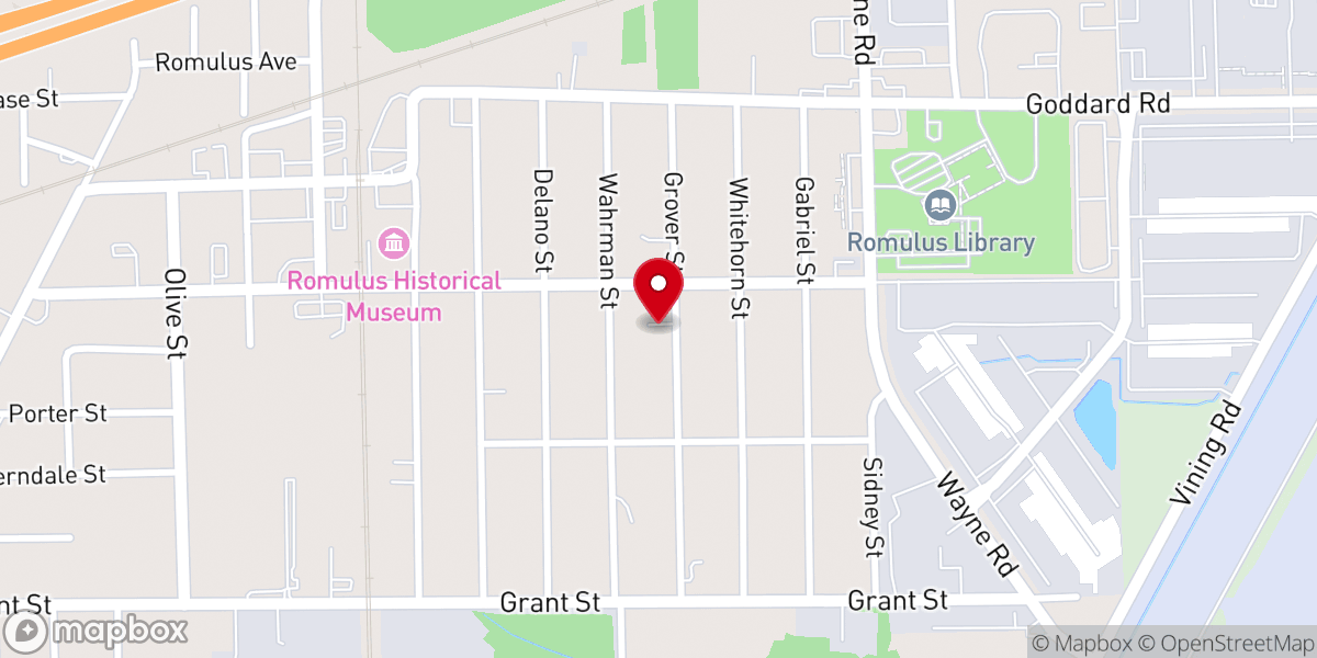 Map showing location of Faith Outreach Church of God