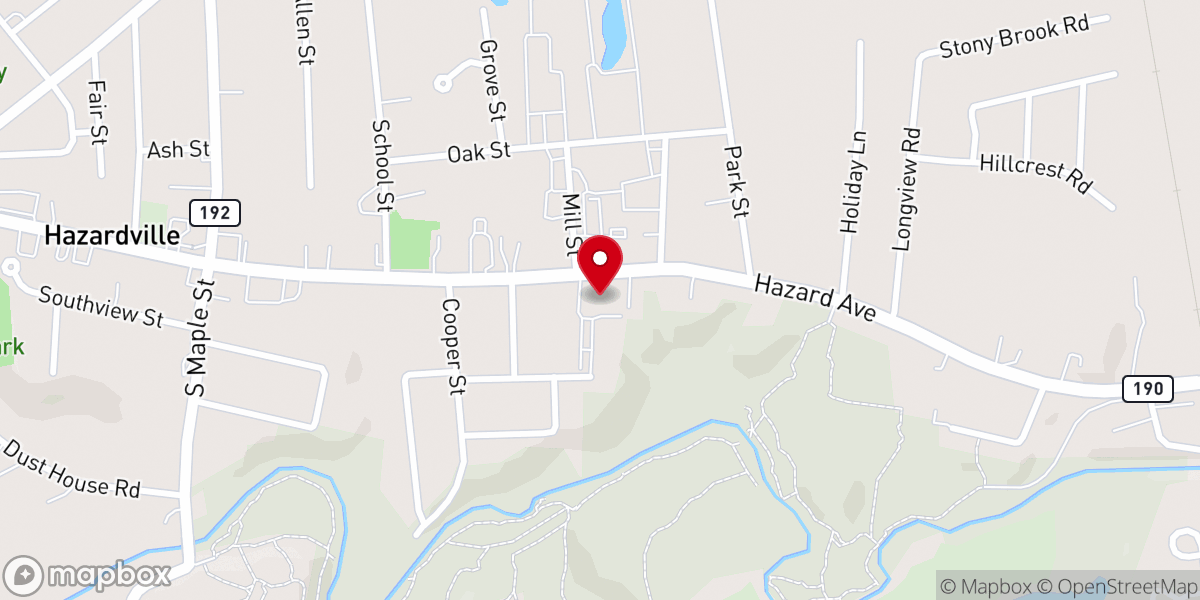 Map showing location of Saint Bernard Roman Catholic Church