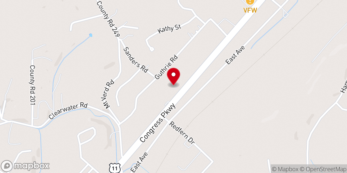 Map showing location of Mc Minn-Meigs Association of Baptist