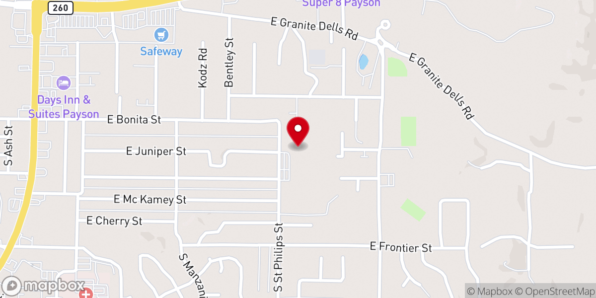 Map showing location of Knights of Columbus Council #9995