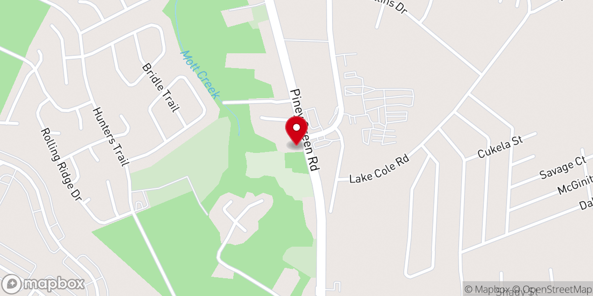 Map showing location of Providence United Holines Church