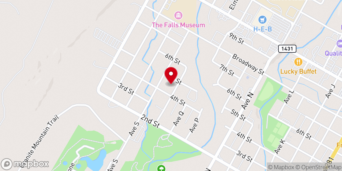 Map showing location of The Mission Center