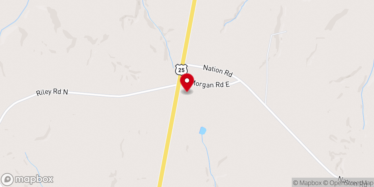 Map showing location of Good Hope Baptist Church