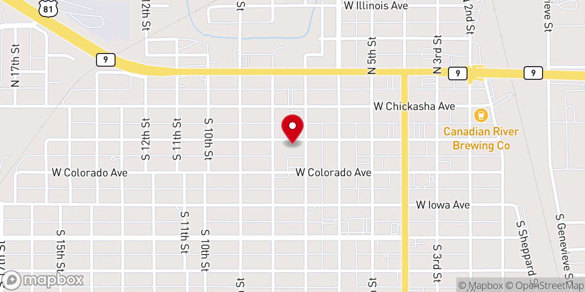 Map showing location of Holy Name Catholic Church