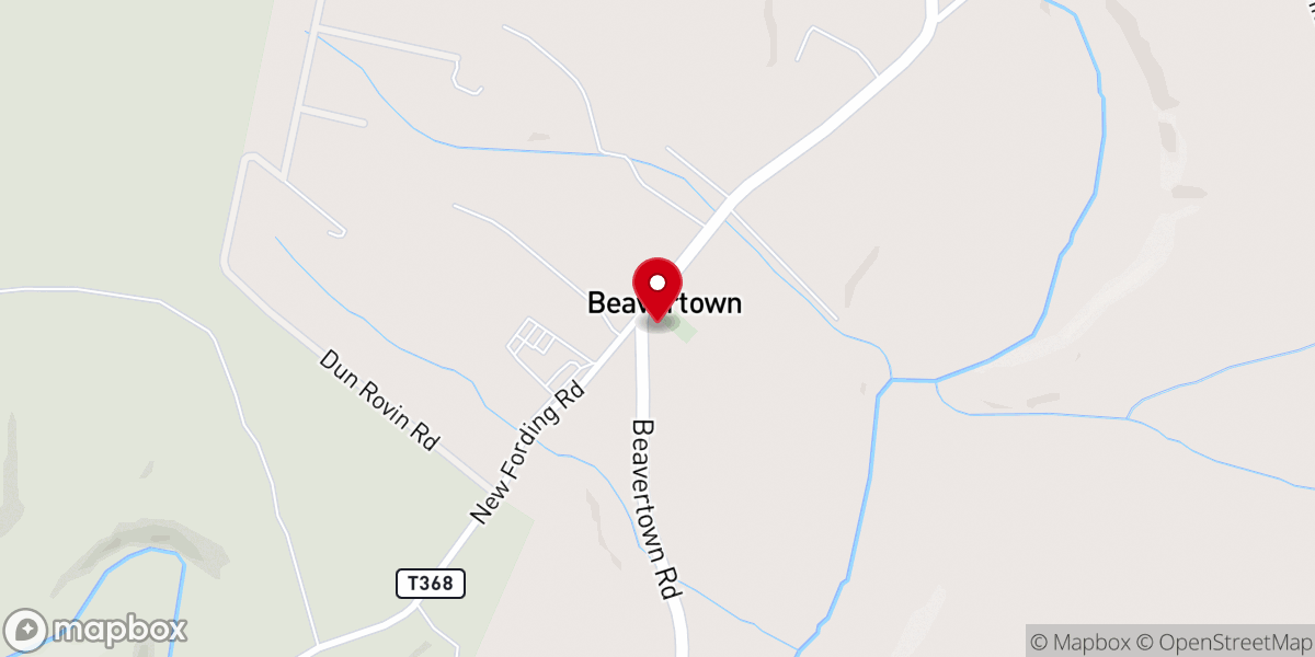 Map showing location of Beavertown Church of God