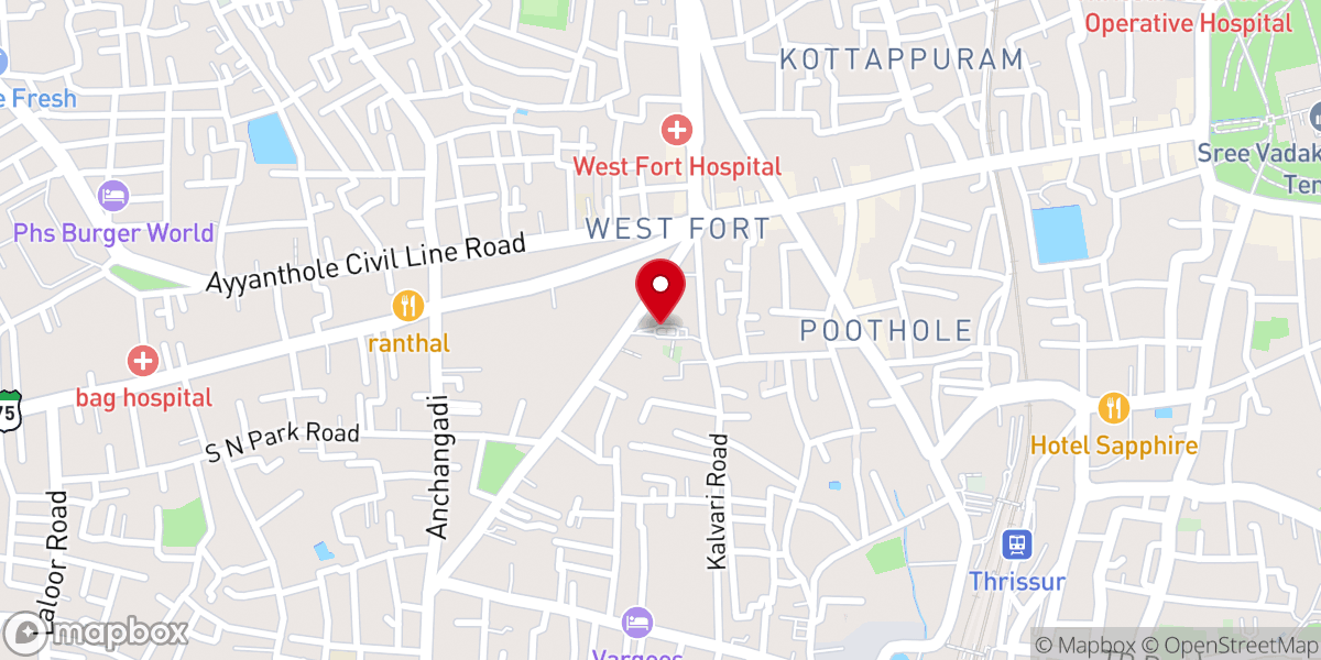 Map showing location of St. Ignatius Orthodox Cathedral