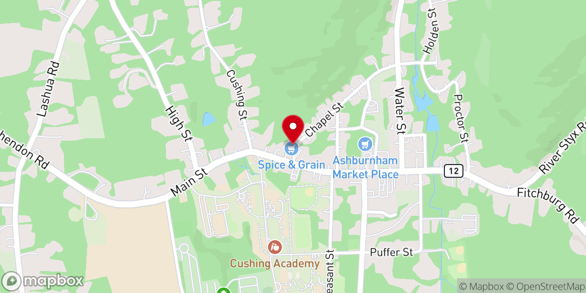 Map showing location of Ashburnham Community Church