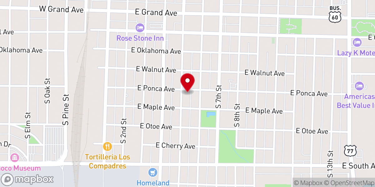 Map showing location of Faith Tabernacle Church
