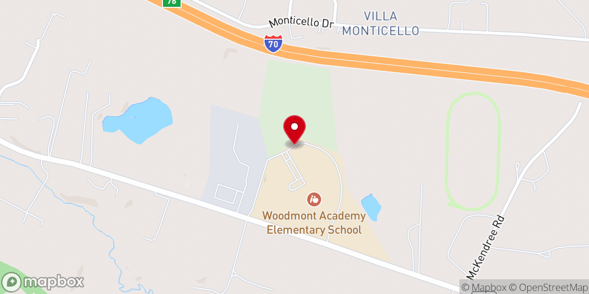Map showing location of Saint Mary's Coptic Orthodox Church