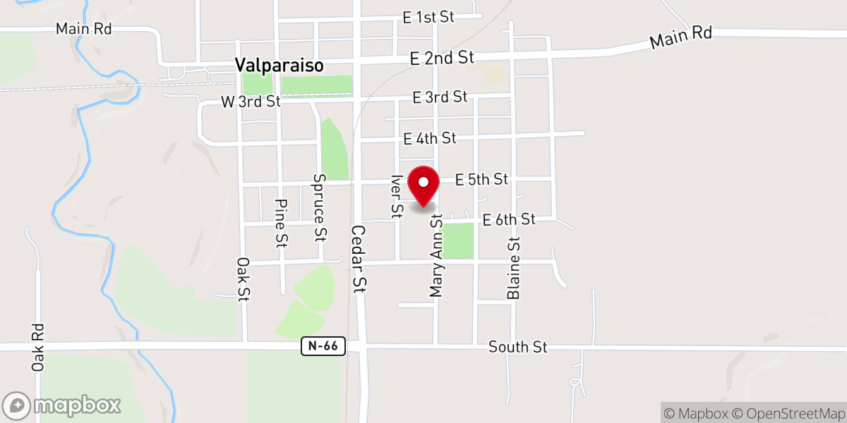 Map showing location of Sts. Mary & Joseph