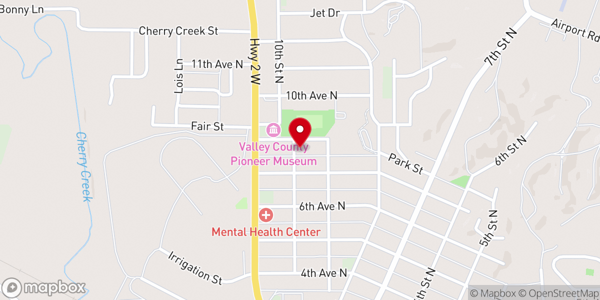 Map showing location of Faith Lutheran Church
