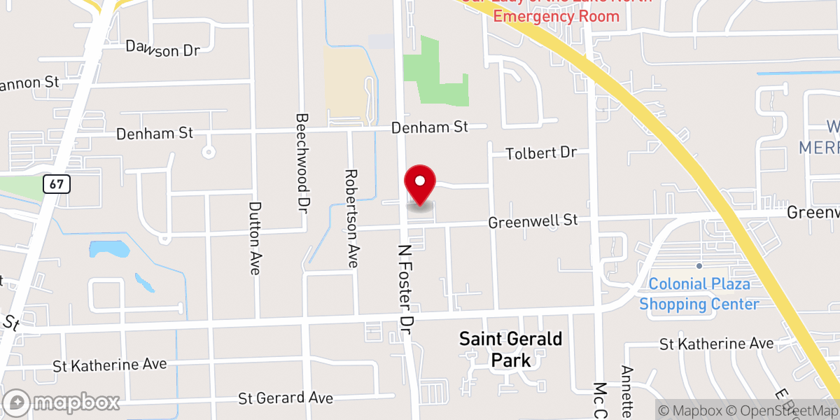 Map showing location of Interdenominational Faith Assembly