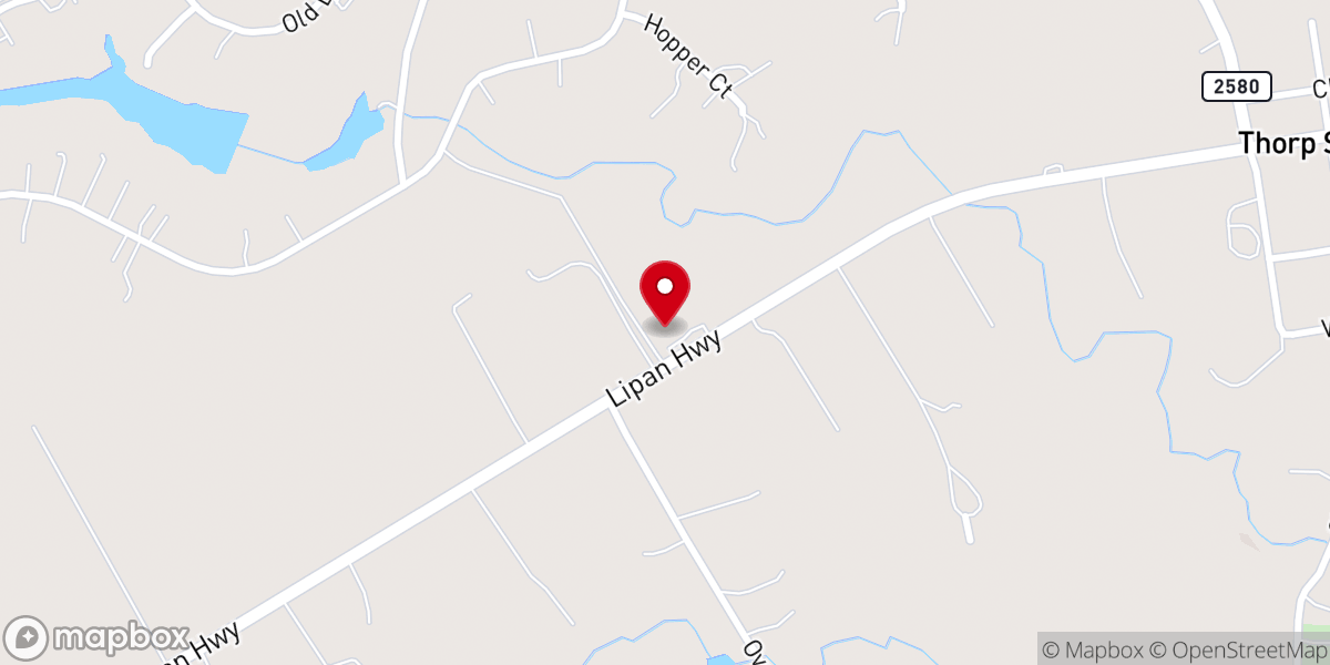 Map showing location of Triple Cross Cowboy Church
