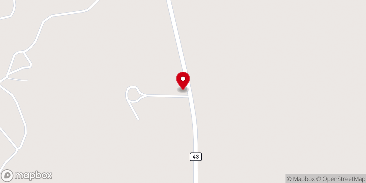 Map showing location of Savannah Baptist Church