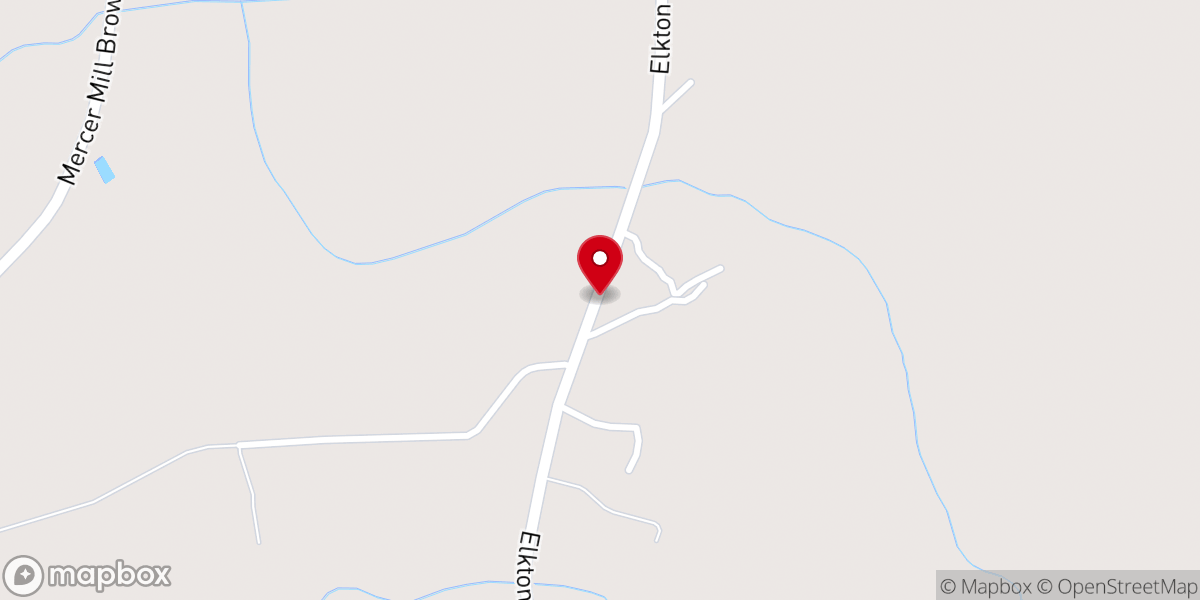 Map showing location of Pilgrim Hill Church