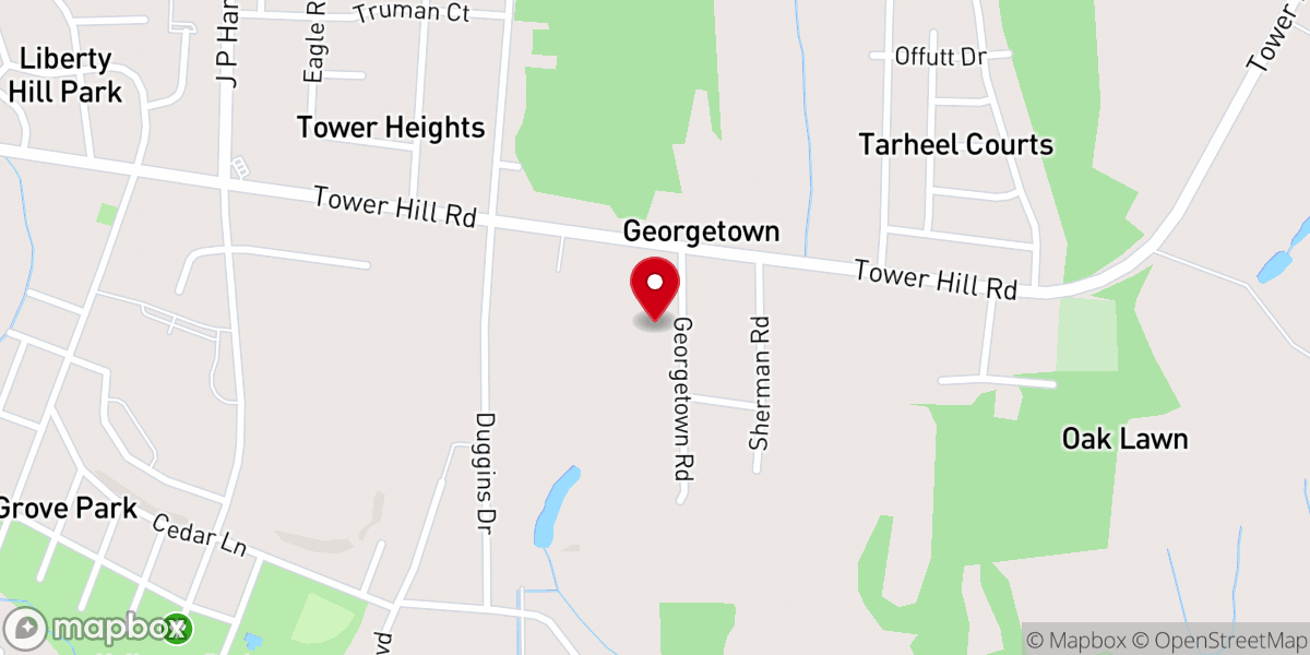 Map showing location of St. Luke A.M.E. Zion Church
