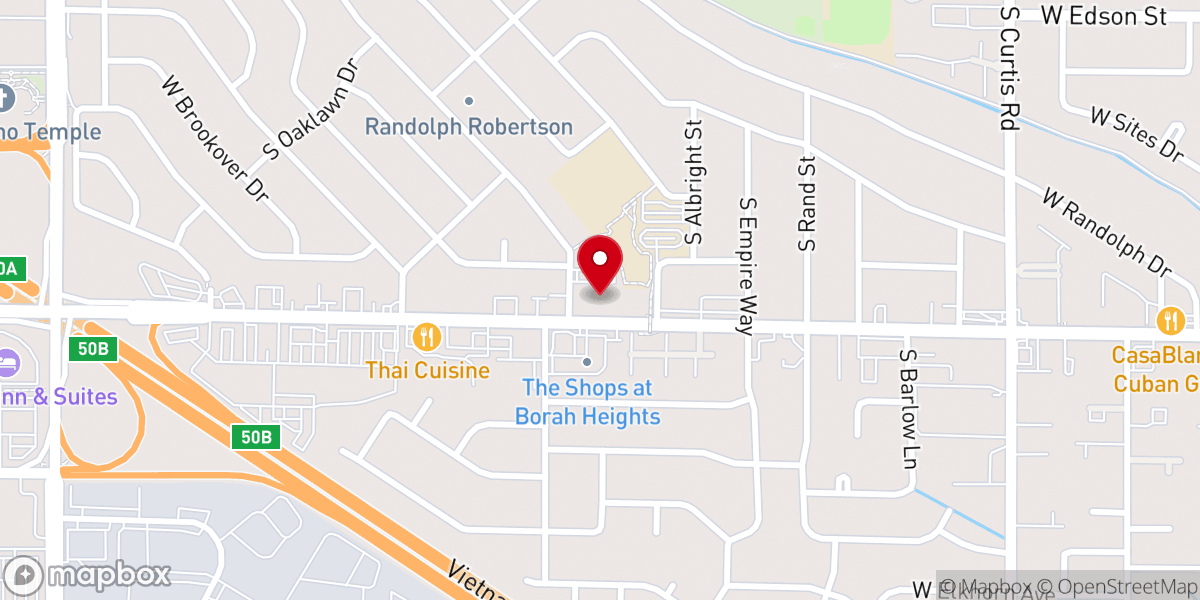 Map showing location of Southminster Presbyterian Church