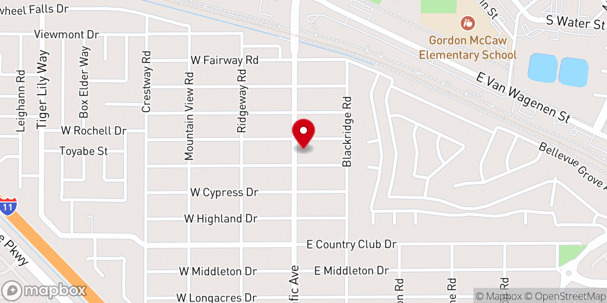 Map showing location of Faith Christian Fellowship