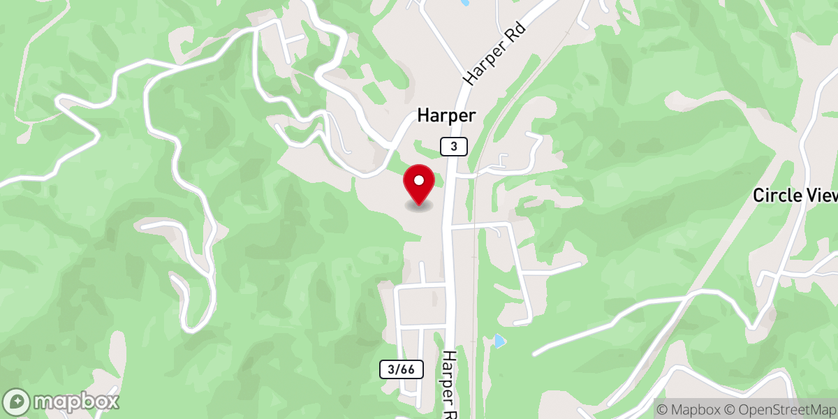 Map showing location of Gracepointe Fellowship Church