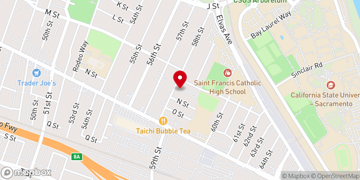 Map showing location of St. Mary Catholic Church