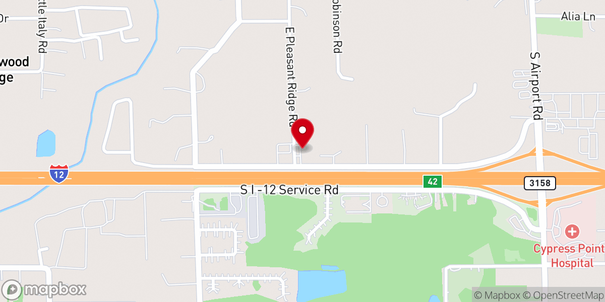 Map showing location of First Pentecostal Church of Hammond