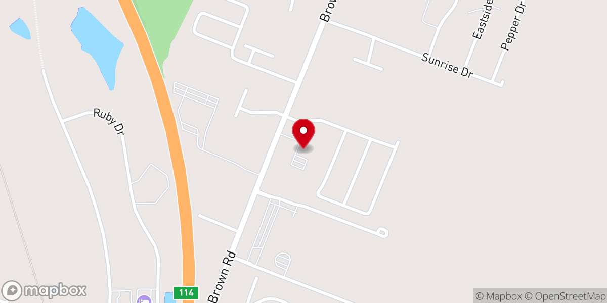Map showing location of Immanuel Baptist Church