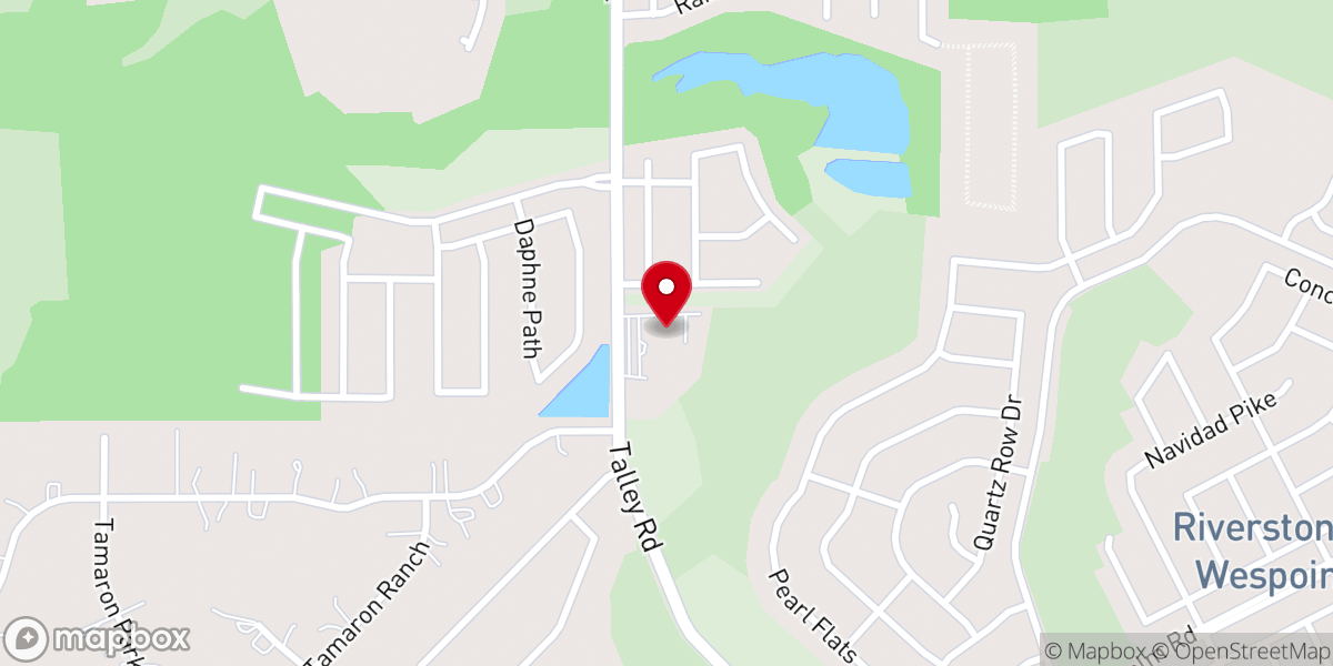 Map showing location of Alamo Community Church