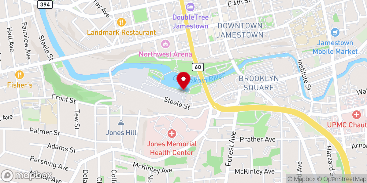 Map showing location of Flowing Rivers Worship Center