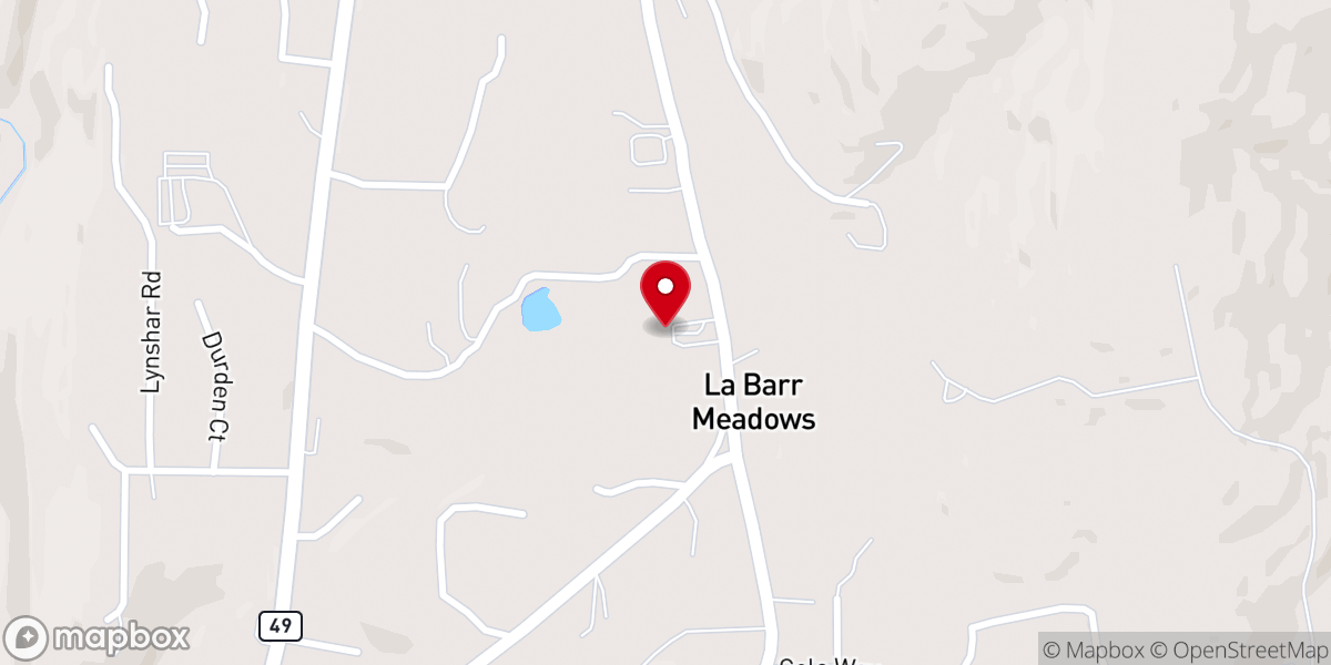 Map showing location of Gold Country Calvary Chapel
