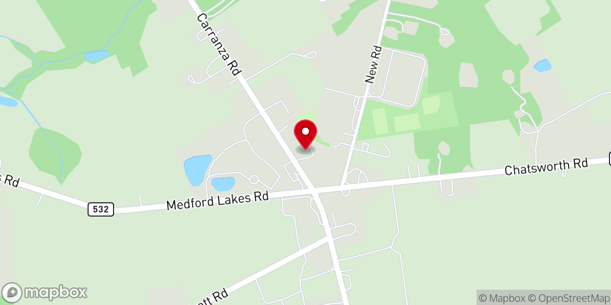 Map showing location of Tabernacle United Methodist Church