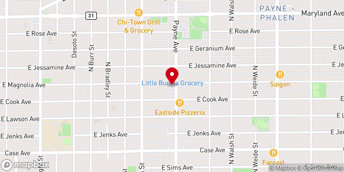 Map showing location of ccc miracle cathedral
