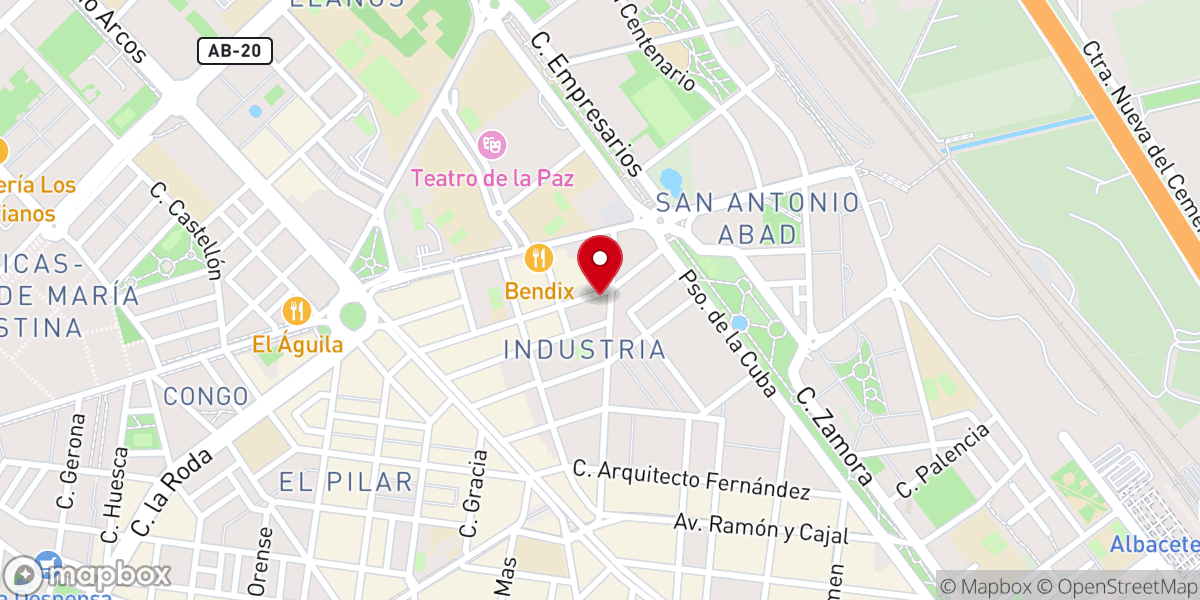 Map showing location of Sagrada Familia