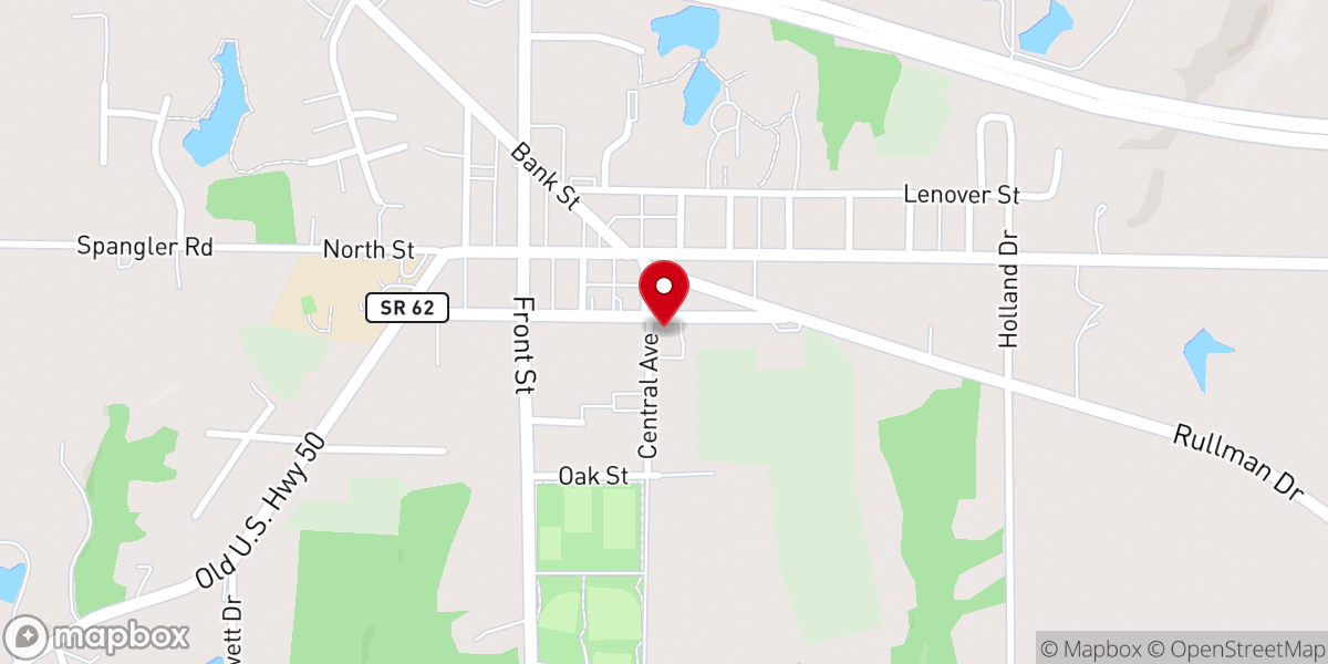 Map showing location of Trinity Lutheran Church