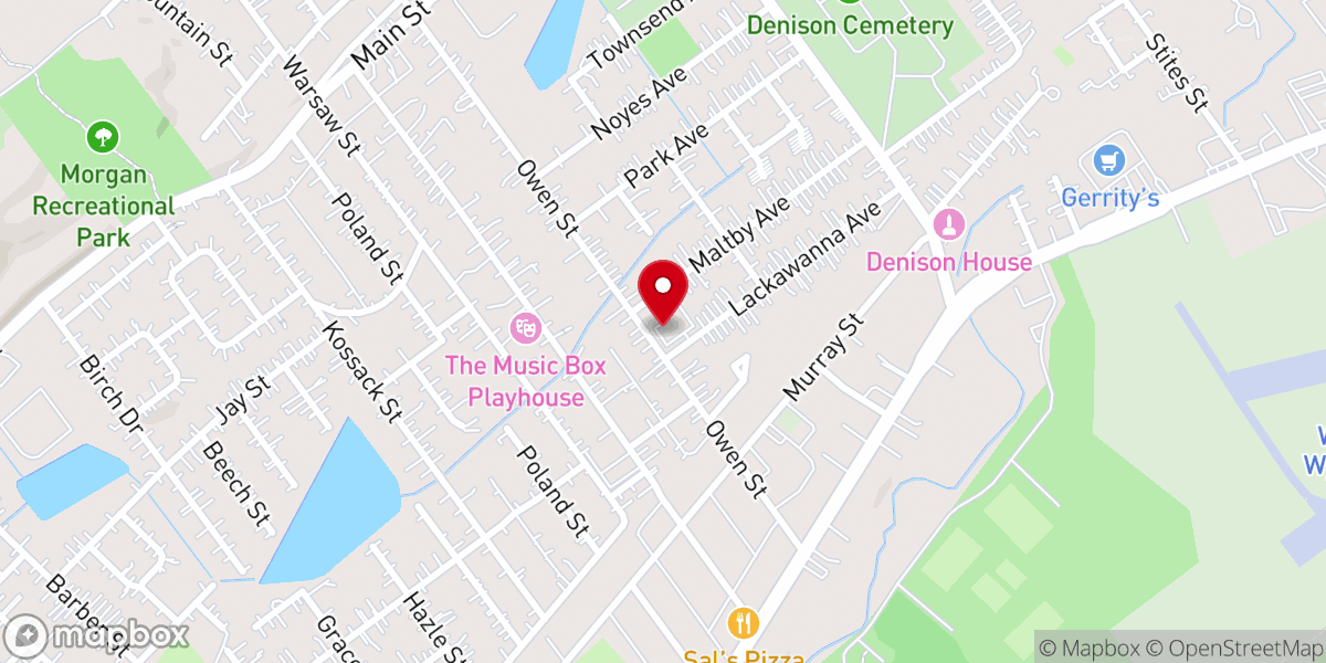 Map showing location of Maranata Fellowship Church
