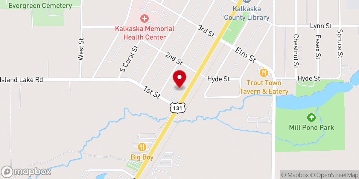 Map showing location of Heritage Vineyard Church