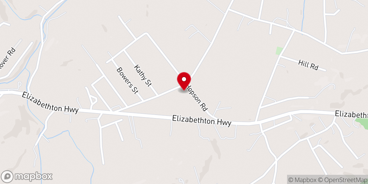 Map showing location of Central Community Christian Church