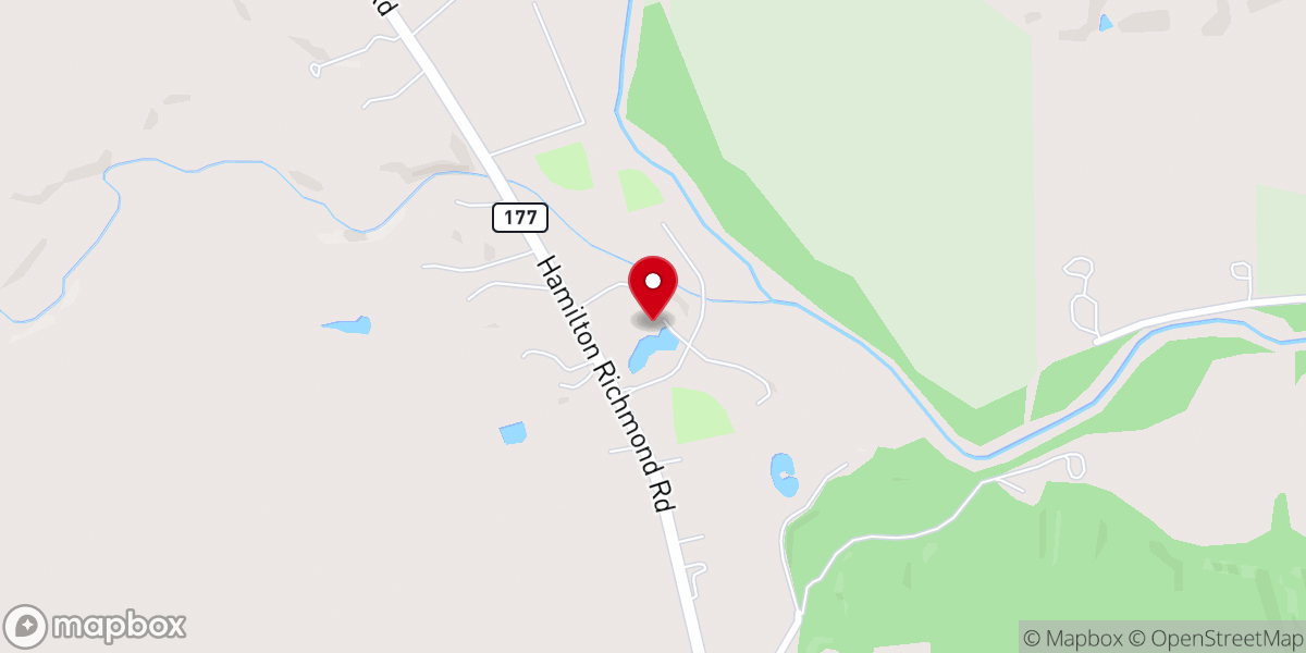 Map showing location of Timber Creek Church of God Park